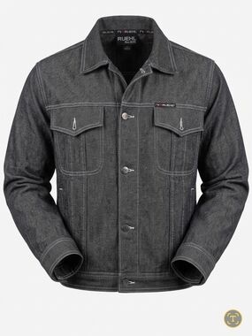 Vintage NAK Dark Gray Denim Shirt Jacket Size Medium